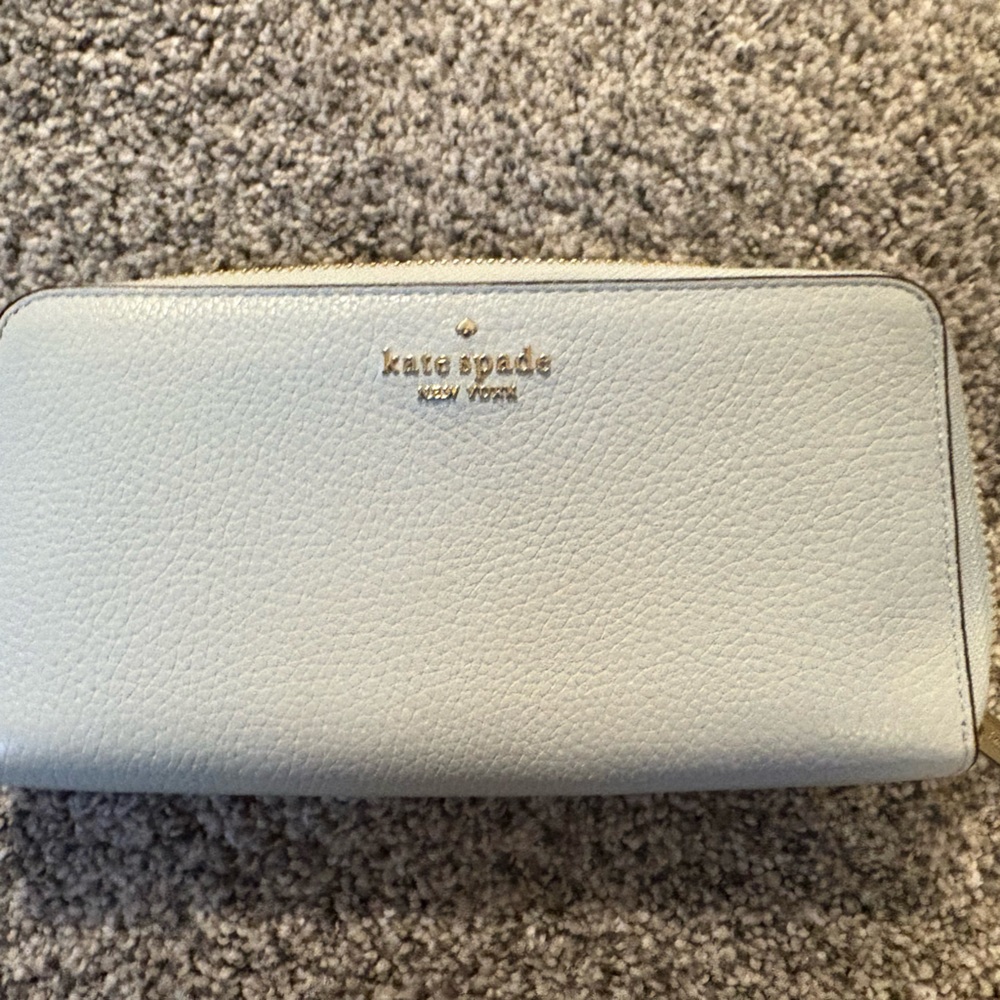 Kate Spade Light Blue Wallet Only - Picture 2 of 3